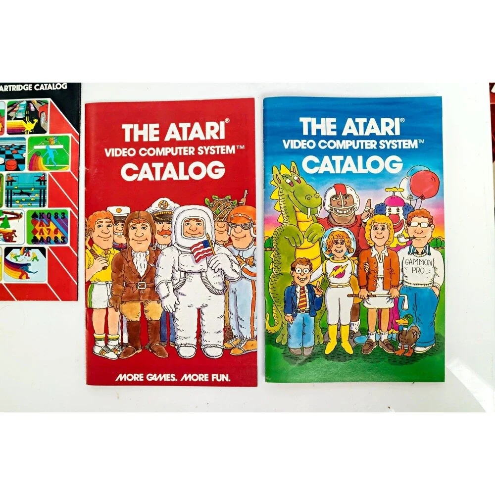Lot of 17 Atari Vintage Original Video Game Manuals Catalogs Booklets